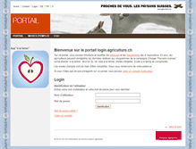Tablet Screenshot of login.agriculture.ch