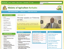 Tablet Screenshot of agriculture.gov.bb